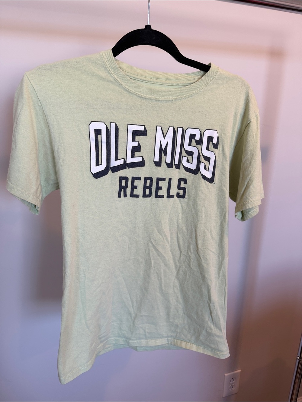Champion Pale Green Ole Miss Rebels Tee